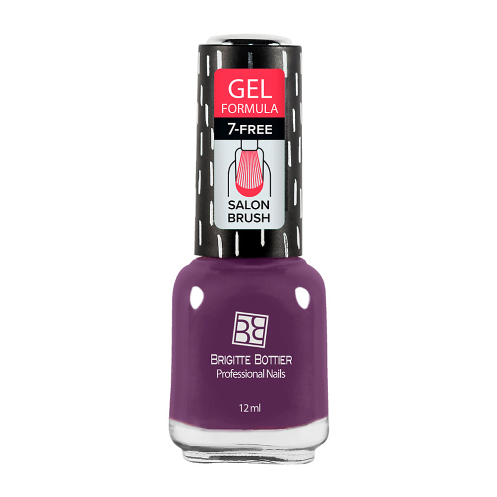 BRIGITTE BOTTIER Лак для ногтей GEL FORMULA тон 01 прозрачный, 075