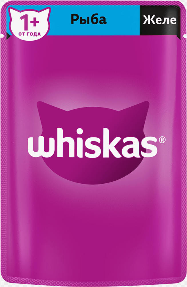 Whiskas (белорусский) желе Рыба 75г.*28шт.
