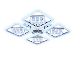 Ambrella Потолочный светодиодный светильник с пультом Ice FA288