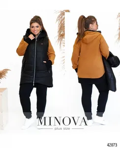 Костюм 17-229-чёрный-горчица Minova