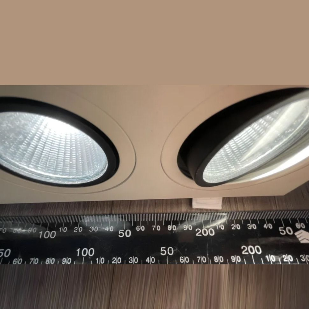 Светильник светодиодный встраиваемый NEPHELLINE LED NL-2 2х5W (10W) 3000К тёплый белый, 2 года гарантии