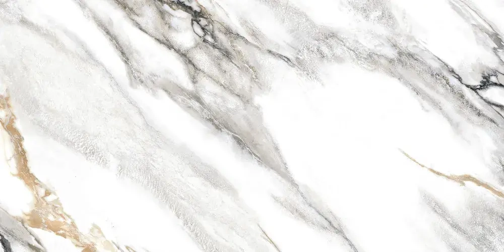 Керамогранит Alma Ceramica GFA114ARS04R Arabesco 114x57 серый / белый сахарный под мрамор