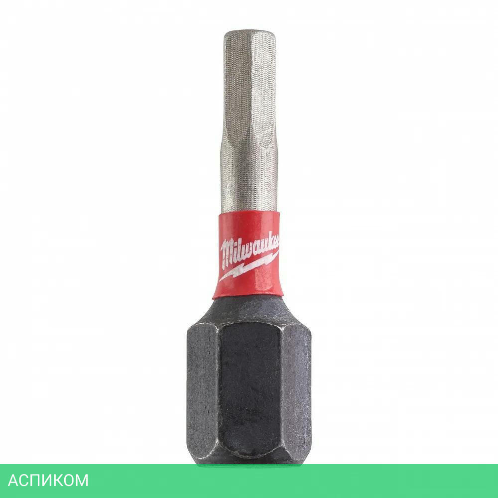 Бита Milwaukee Shockwave Hex3 25 мм 2шт (4932430894)