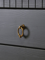 Комод, 50х39х79, Неаполь, для прихожей, для одежды и игрушек, из натурального дерева, с 5-ю ящиками, серый, Dipriz