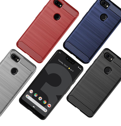 Чехол на Google Pixel 3 XL цвет Red (красный), серия Carbon от Caseport