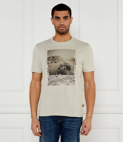 Футболка Te_Dunetrace BOSS ORANGE - бежевый(50539187)