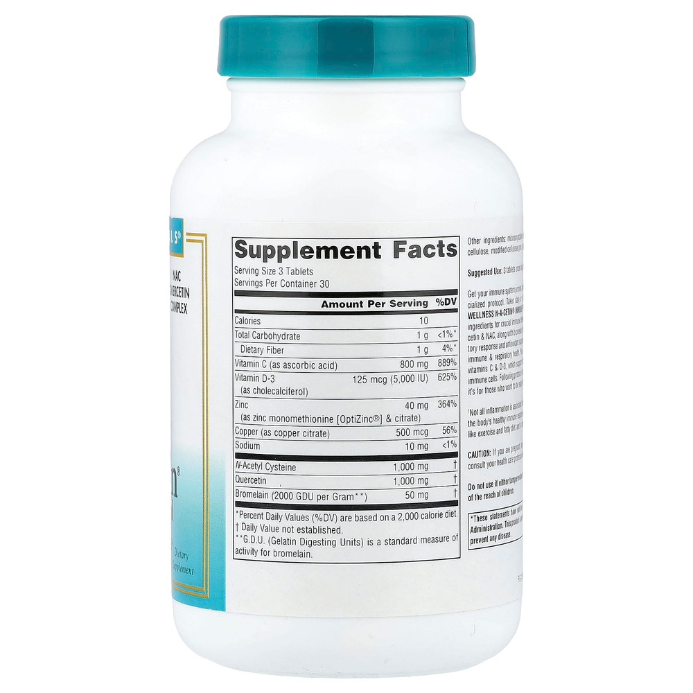 Source Naturals, Wellness NA-Cetin®, 90 таблеток