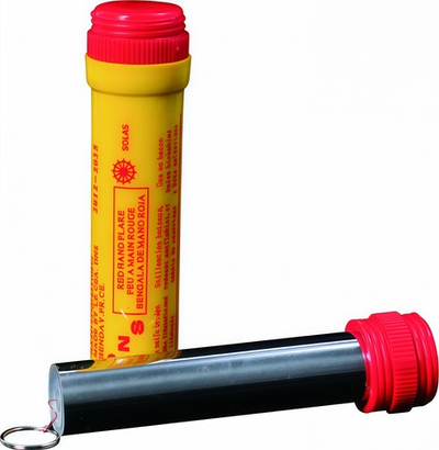 MF-0220 Red Фальшфейер в пластиковом корпусе с чекой "SOS красный" (60 секунд) (1 штука)