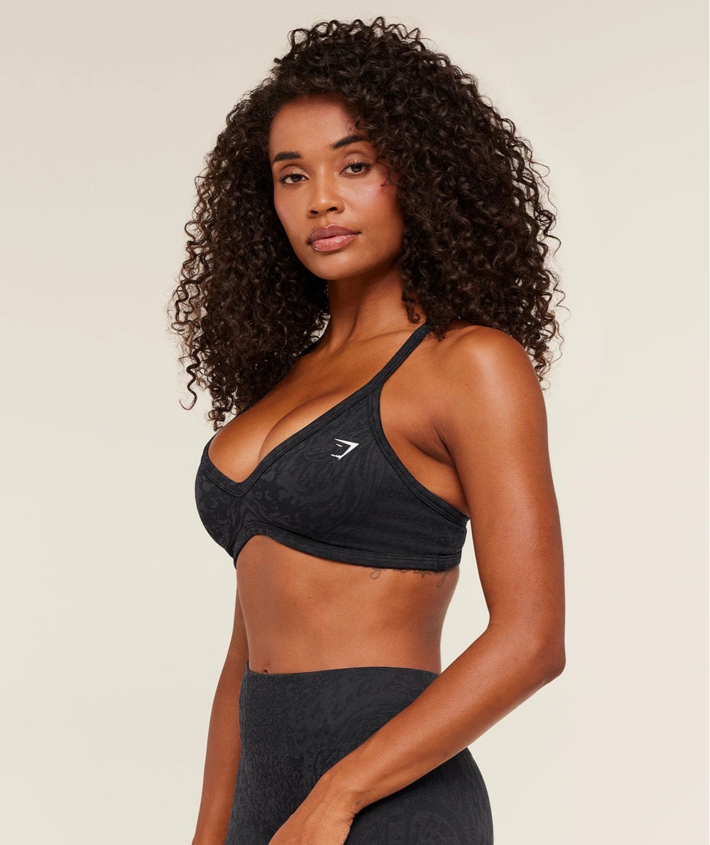 Топ GYMSHARK Adapt Animal X Whitney Sports Bra Black
