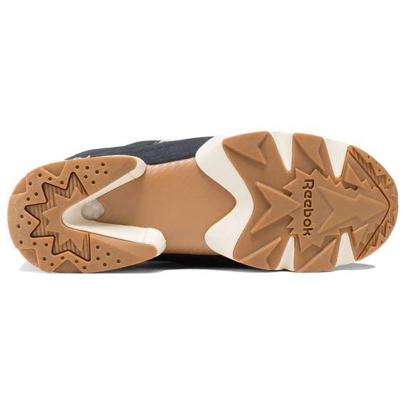 reebok Instapump Fury Беговые кроссовки Низкие Кроссовки Черно-белая панда Унисекс