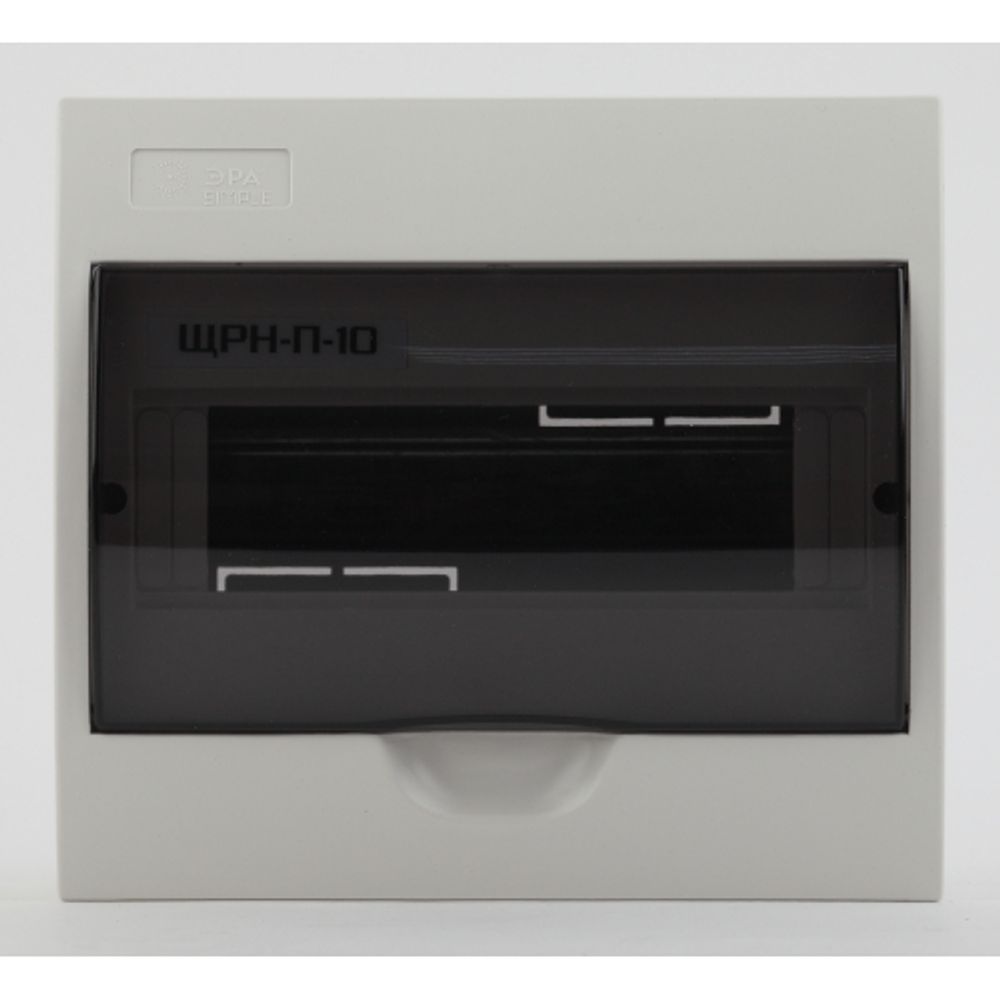 Корпус пластиковый навесной ЭРА SIMPLE ЩРН-П-10 IP41 прозрачная крышка белый