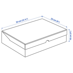 IKEA VATTENTRÅG  (ИКЕА ВАТТЕНТРÅГ)  -  Коробка с крышкой, 32x23x10 см