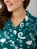 Пижама с брюками КБ-093/ночь-изумрудный