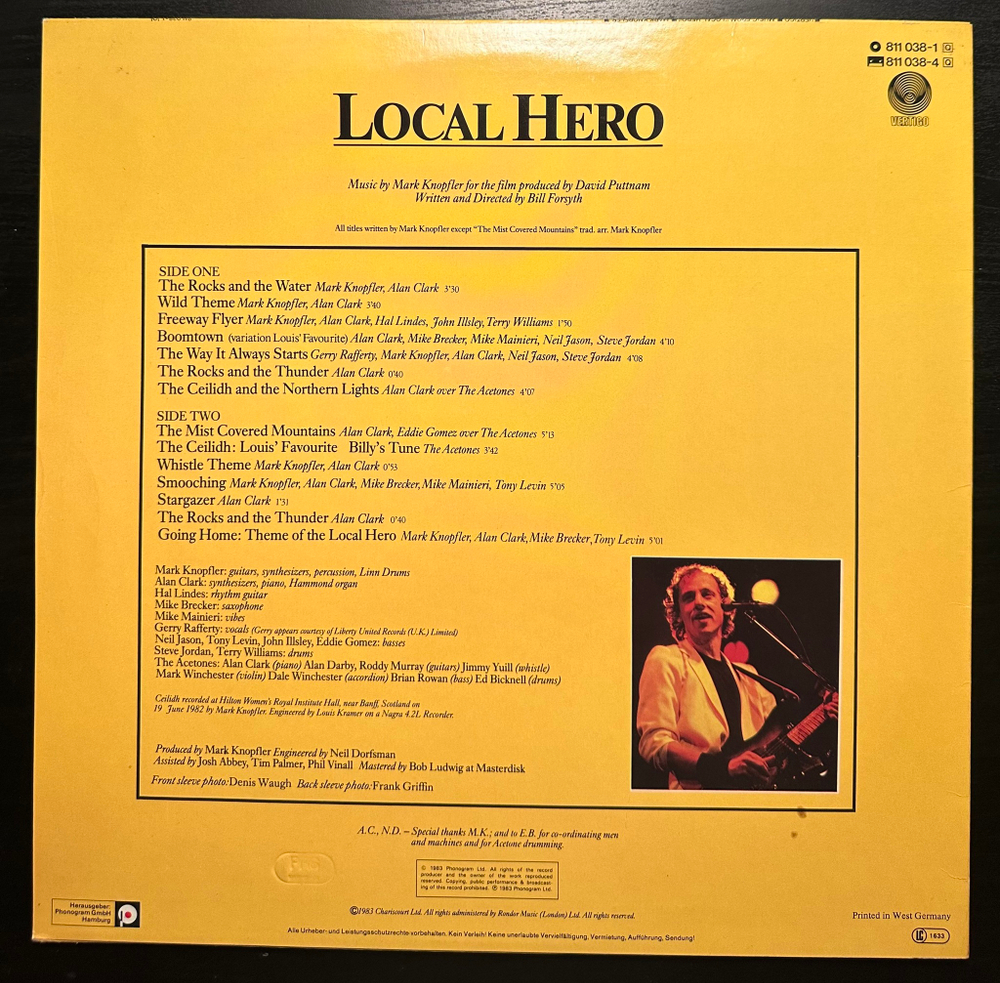 Mark Knopfler- Local Hero (Германия 1983г.)