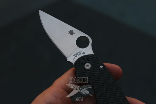 Складной нож Spyderco 223GPFGR Para 3 S45VN c клинком из стали CPM-S45VN, рукоять G10