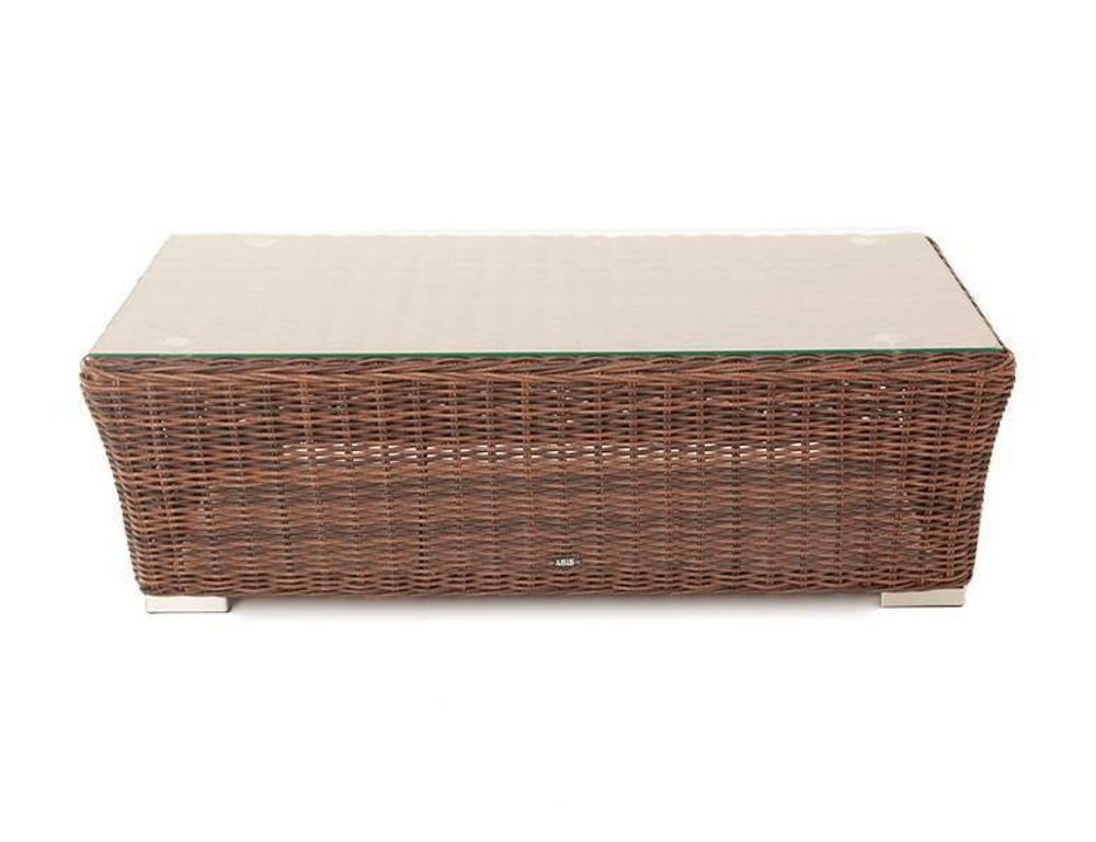 "Капучино" журнальный столик из искусственного ротанга, цвет коричневый