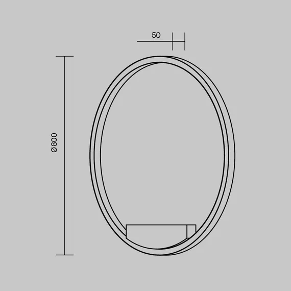 Настенный светильник (бра) Рим / Rim 3000-4000К 51Вт Maytoni mod058wl-l50wk