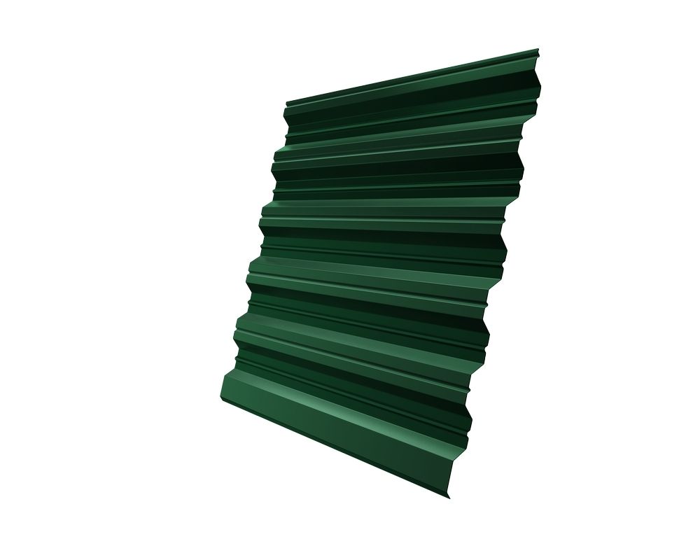 Профнастил окрашенный С20 0,45 x 1100/1150 x 2000 RAL 6005 зеленый мох