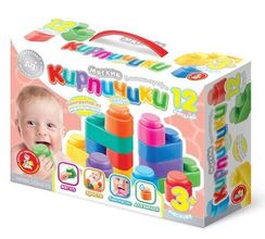 Конструктор "Мягкие кирпичики extra" 12 деталей