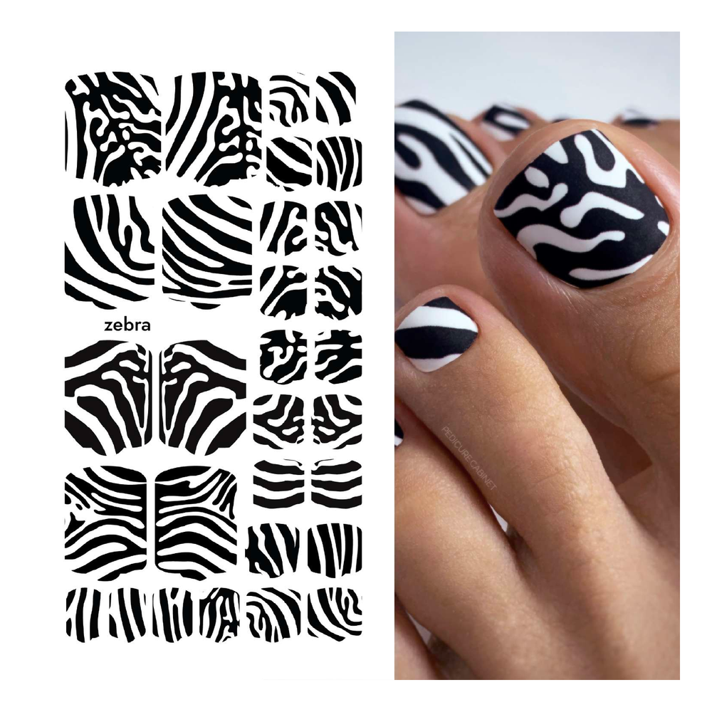 Пленка для педикюра Provocative zebra