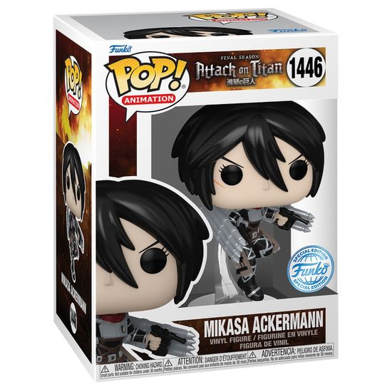 Фигурка Funko POP! Animation Attack on Titan S5 Mikasa Ackerman (MT) (Exc) (1446) 69372 / Фигурка Фанко ПОП! по мотивам аниме "Атака титанов", Микаса Аккерман