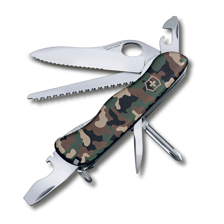 Нож Victorinox Trailmaster One Hand, 111 мм, 12 функций, камуфляжный