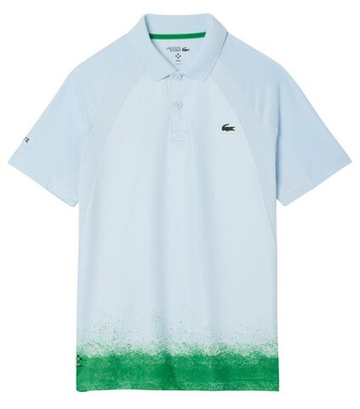 Мужское теннисное поло Lacoste Tennis x Daniil Medvedev - небесный