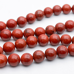 Яшма красная бусины, диаметр около 8,5-8,7 мм, цена за 21-22 шт (1/2 нити)
