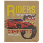 Тетрадь 48л., А5, клетка, Проф-Пресс "Легендарное авто", скрепка, крафт-картон, 5 дизайнов