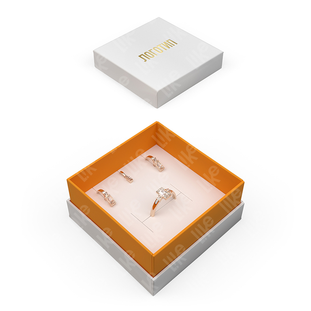 Футляр картонный с прослойкой «Степ» 80x80x40 мм.