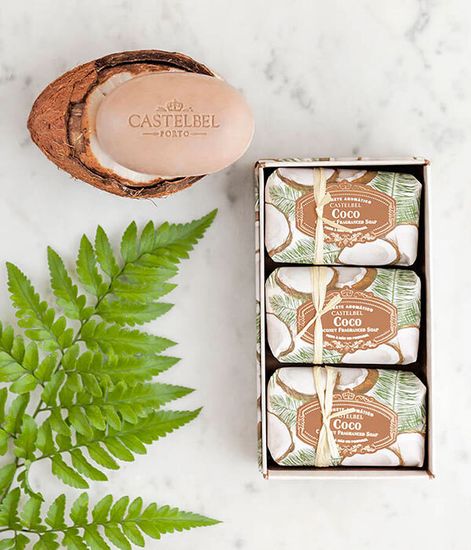 Кокос, набор мыла Coconut, Castelbel Porto