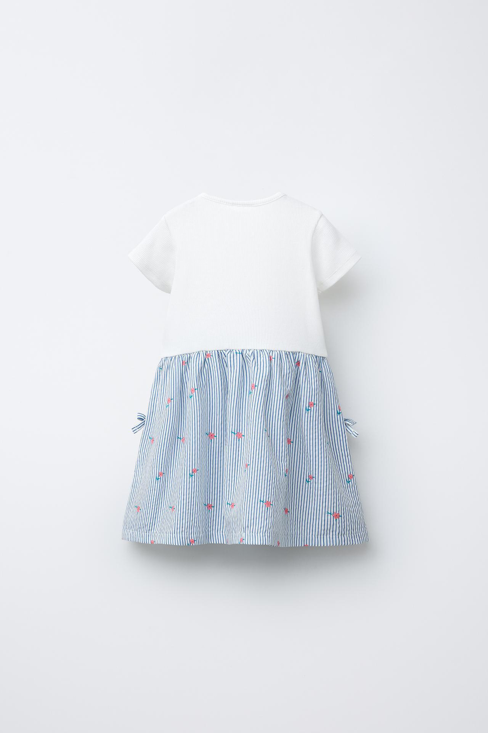 ZARA КОМБИНИРОВАННОЕ ПЛАТЬЕ С КАРМАНАМИ, ГОЛУБОЙ