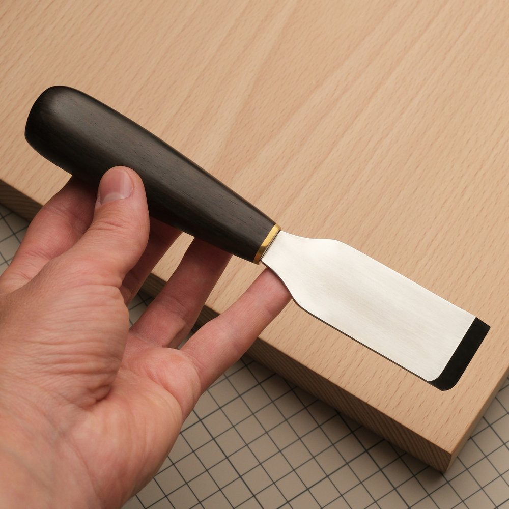 Нож прямой с закругленным уголком для шерфовки и раскроя