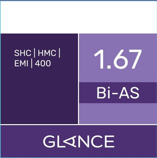 Линза для очков Glance 1.67 BI-AS SHC/HMC/EMI/UV400