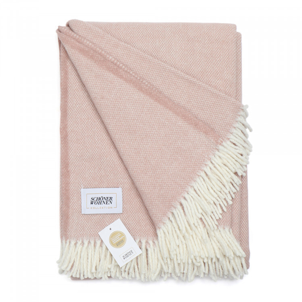 Плед 140x200 Schoner Wohnen Relax rose