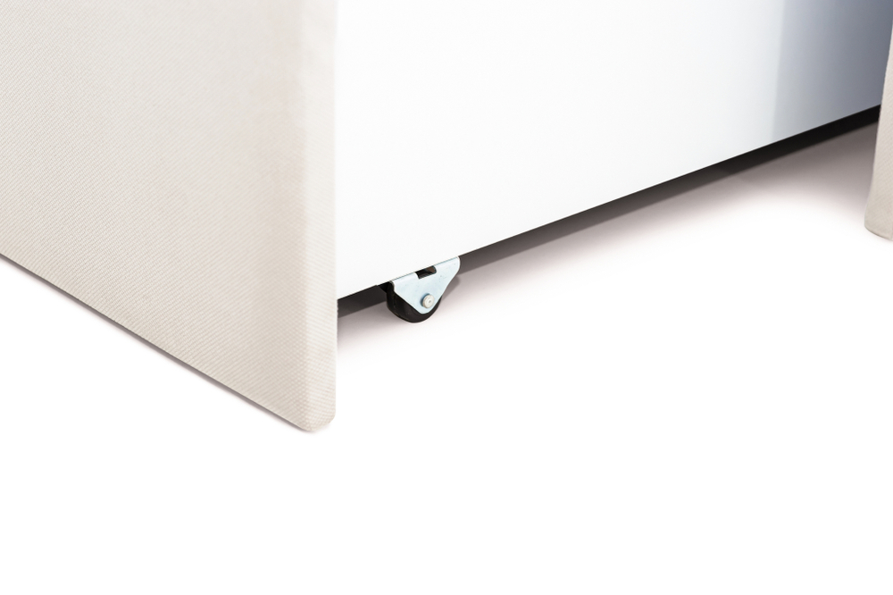 Детская мягкая кровать с ящиком Бельмарко Letmo ванильный велюр