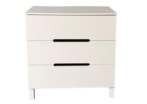 Комод Nezabudka белый (80см, 3 ящика, пеленальный столик)