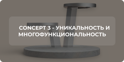 Concept 3 - уникальность и многофункциональность