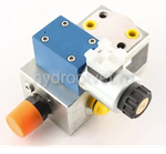 DBAW15BF2-2X/200-6EG24N9K4 - Предохранительный блок насоса Ду16 с давлением настройки до 200 бар, с разгрузкой B = открыт с электроуправлением G24