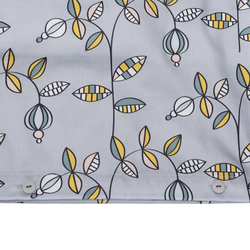 Постельное белье 1.5 спальное Tkano Russian North Ягоды тайги серое