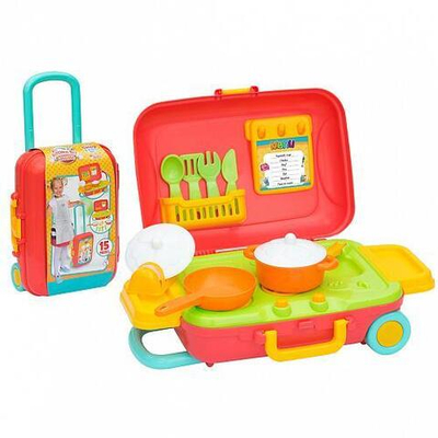 Игровой набор Мини-кухня Candy&Ken в чемодане, на колесах (Орион)