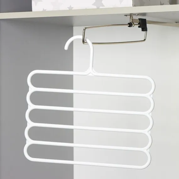 Вешалка для брюк и юбок Доляна, 5 уровней, 31×31 см, цвет МИКС