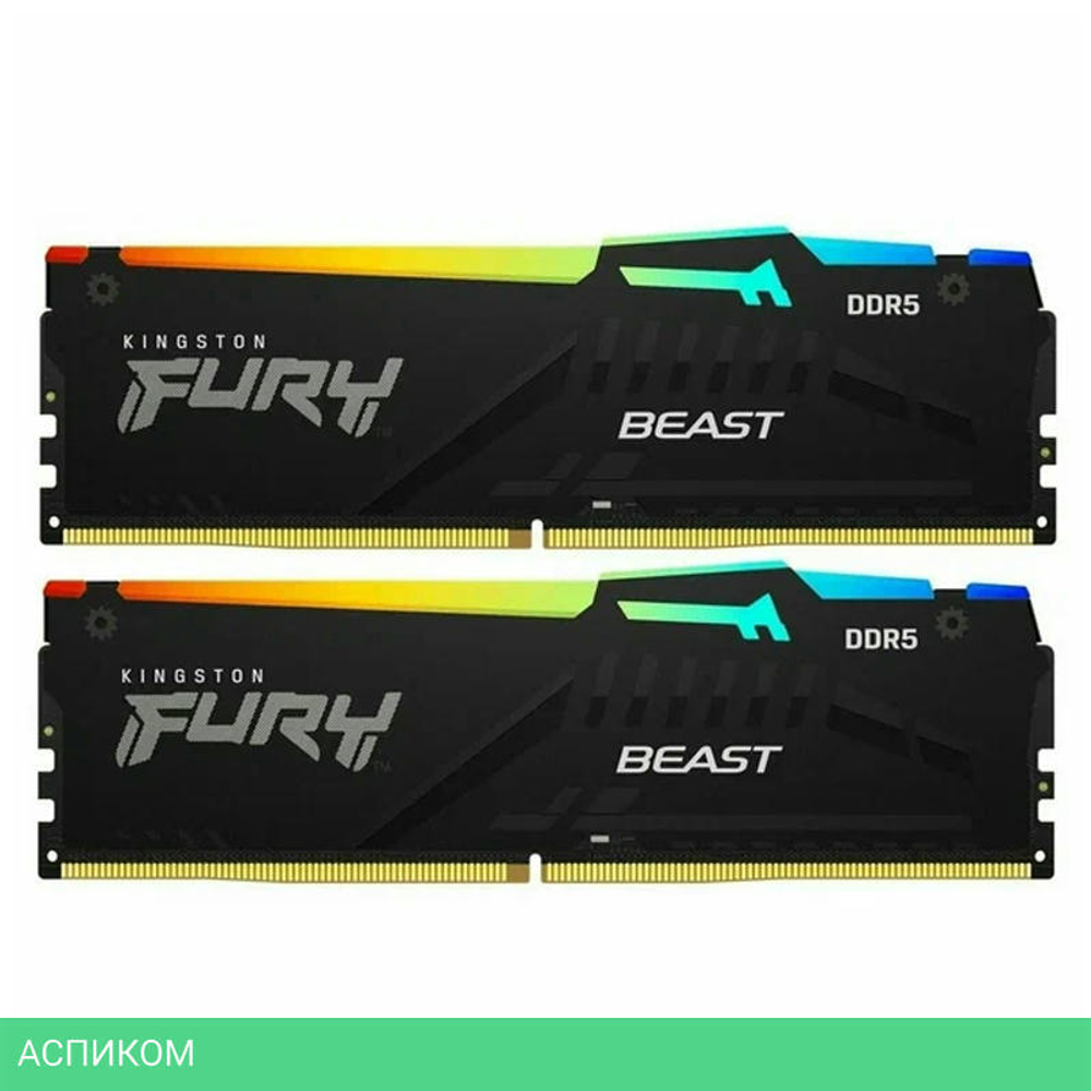 Оперативная память Kingston Fury Beast 32GB DDR5 (KF560C36BBE2AK2-32)