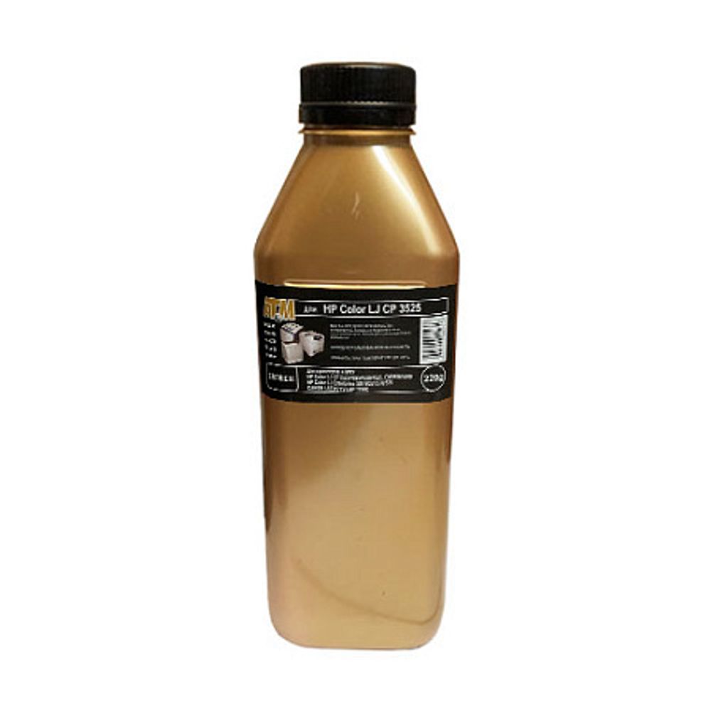 Тонер для HP Color LJ CP 3525/3530/4025/4525/M551 (220гр, черный, Chemical MKI) Gold ATM