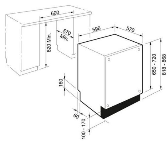 Встраиваемая посудомоечная машина FRANKE FDW 614 DTS 3B A++