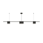 DK4063-BK Подвесной светильник ORBIT, IP20, 7xGU10 LED до 15 Вт, черный матовый, алюминий