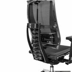 Кресло МЕТТА "YOGA" Y 4DT B2-14D, адаптивная спинка, 3D-подголовник, сверхпрочная сетка, черное