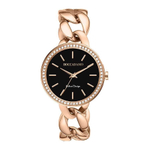 Часы Boccadamo LadyB Rosegold Black LB008 BW/RG с минеральным стеклом, кристаллами Swarovski