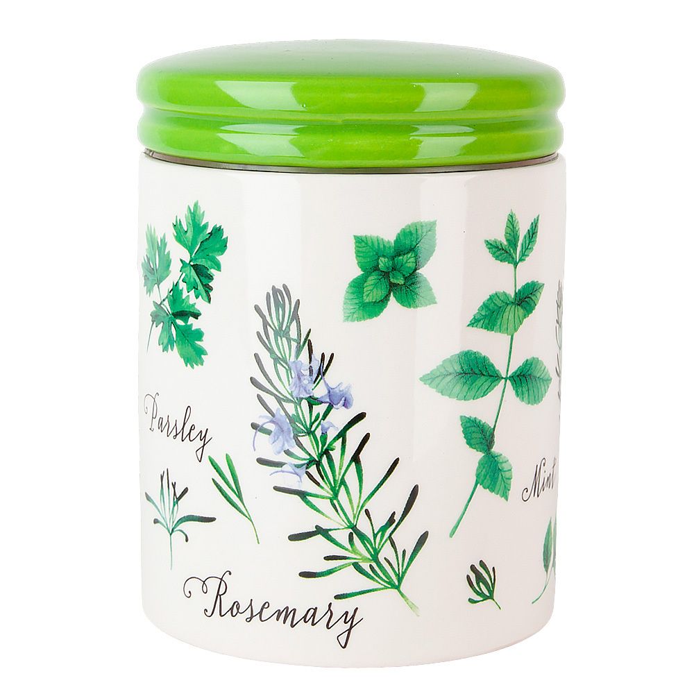 Банка для сыпучих продуктов " " 10*10*13см. v=630мл. (керамика)