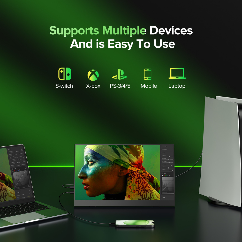 15.6" Портативный игровой монитор UPERFECT Uplays-T05 1920x1080, 60 Гц, IPS